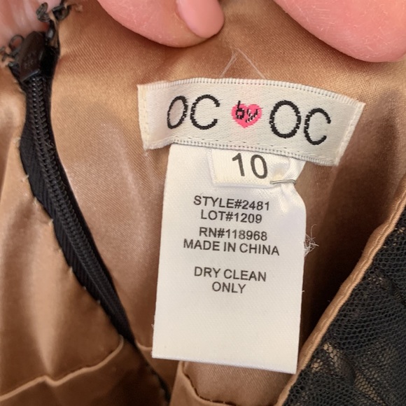 Gently used black beaded party dress - Picture 4 of 8